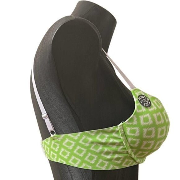 Lime Green Padded Power Push Up - Picture 2 of 6